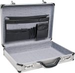 RoadPro SPC-931R 17.5" x 4" x 13" Silver Aluminum Briefcase,Medium - Image 2